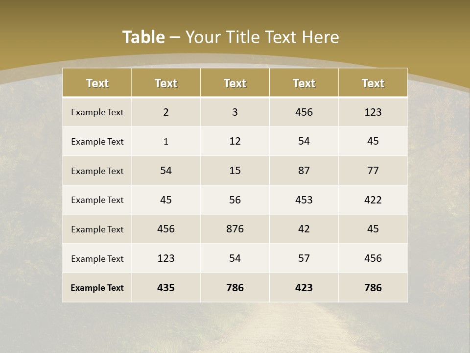 Sunset Background Forest PowerPoint Template