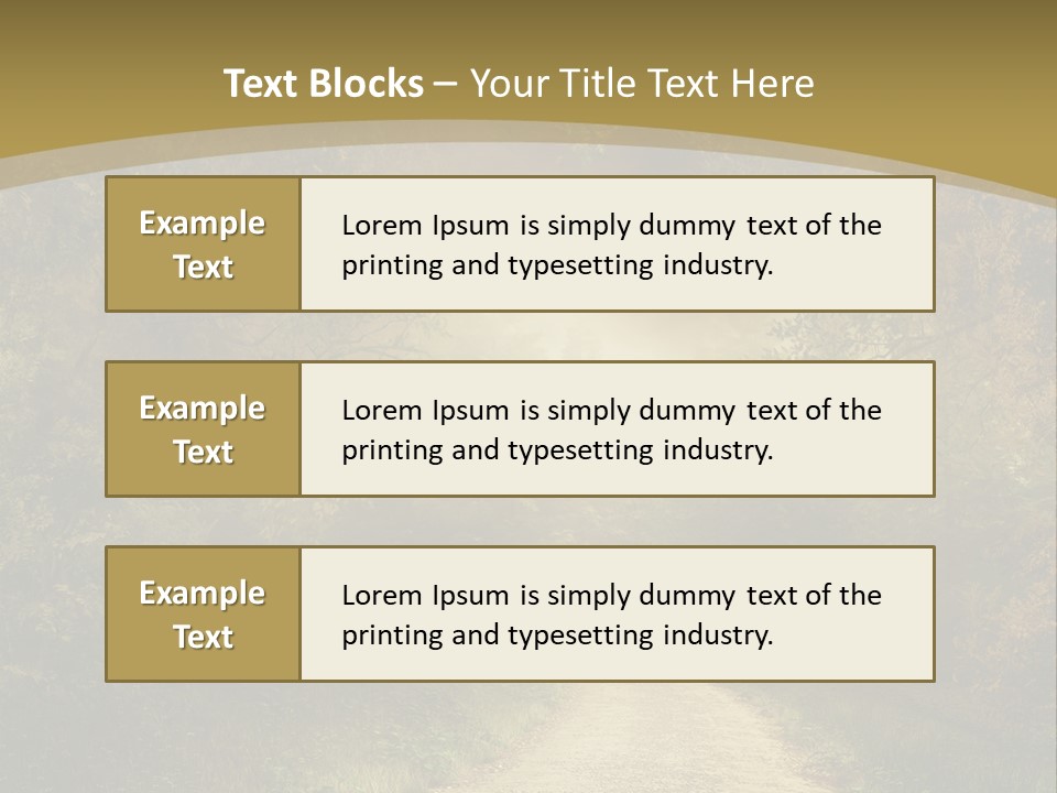 Sunset Background Forest PowerPoint Template