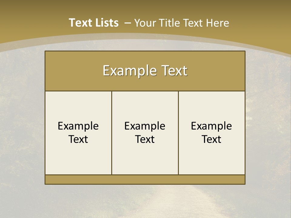 Sunset Background Forest PowerPoint Template