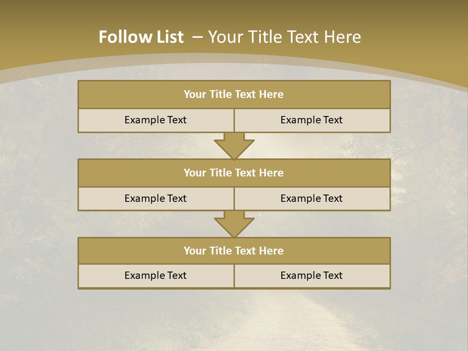 Sunset Background Forest PowerPoint Template
