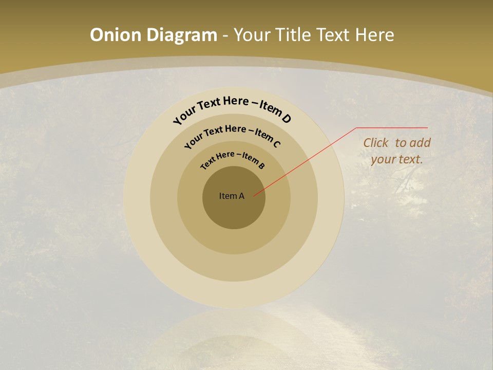 Sunset Background Forest PowerPoint Template