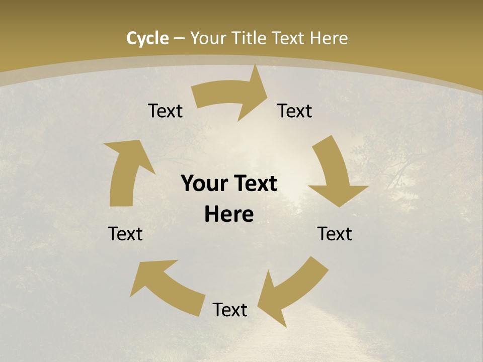 Sunset Background Forest PowerPoint Template