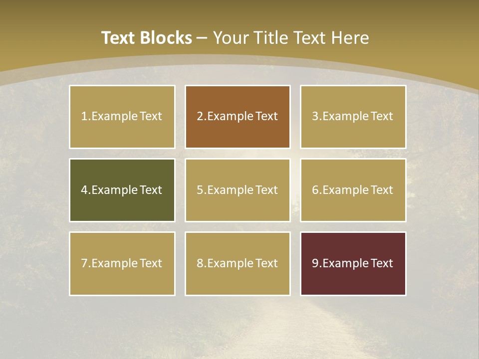Sunset Background Forest PowerPoint Template