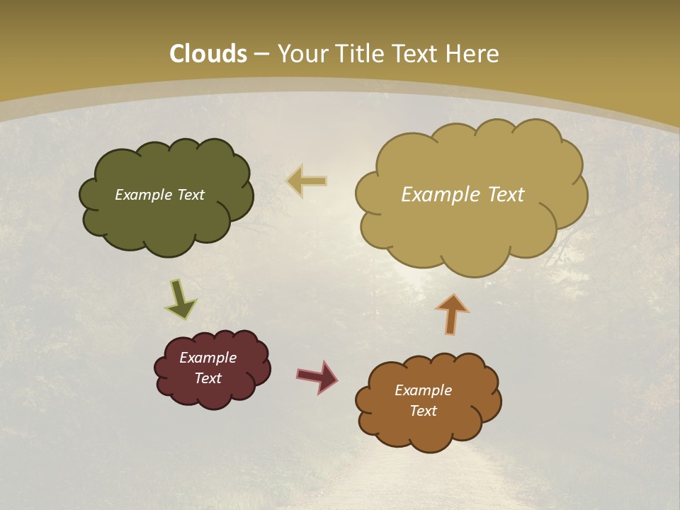 Sunset Background Forest PowerPoint Template
