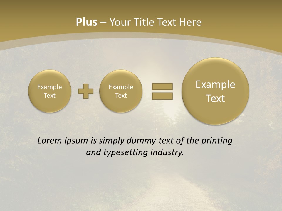 Sunset Background Forest PowerPoint Template