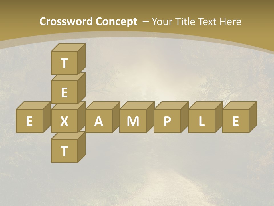 Sunset Background Forest PowerPoint Template
