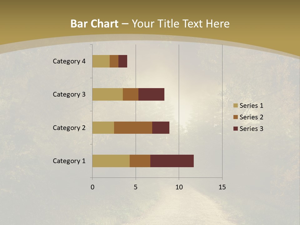 Sunset Background Forest PowerPoint Template