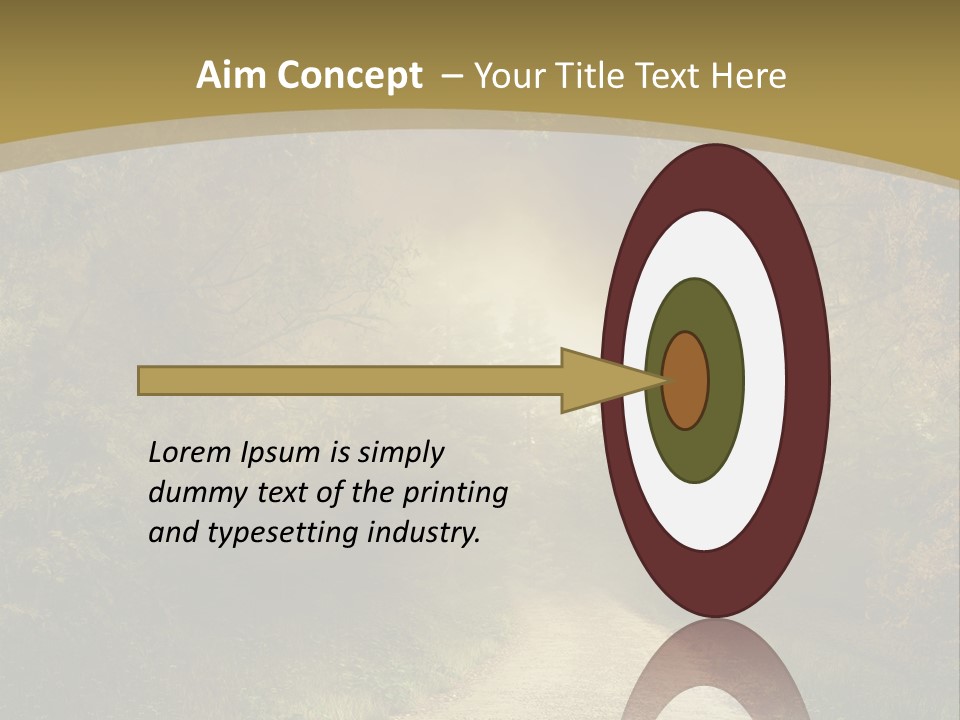 Sunset Background Forest PowerPoint Template