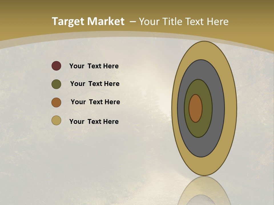 Sunset Background Forest PowerPoint Template