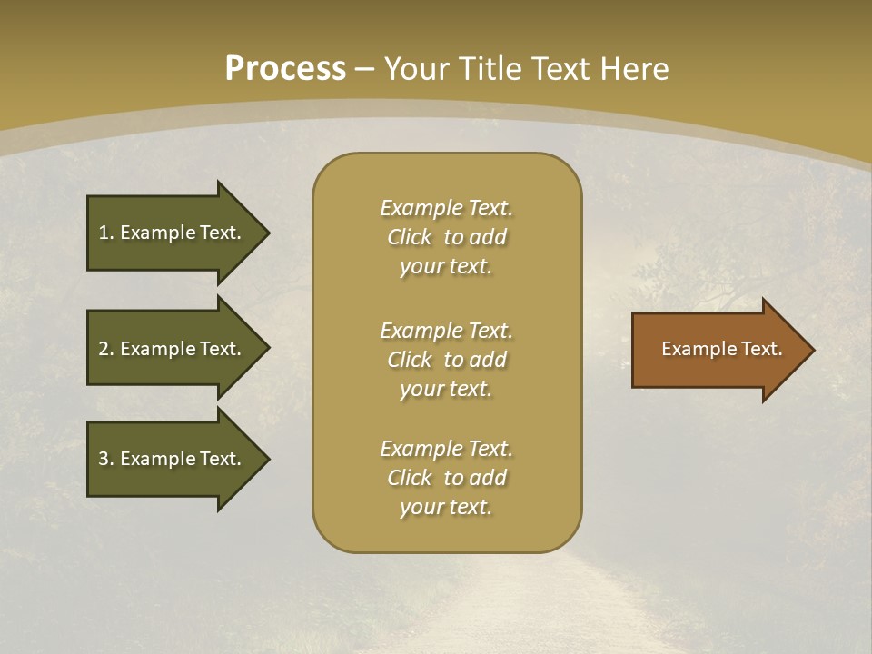 Sunset Background Forest PowerPoint Template