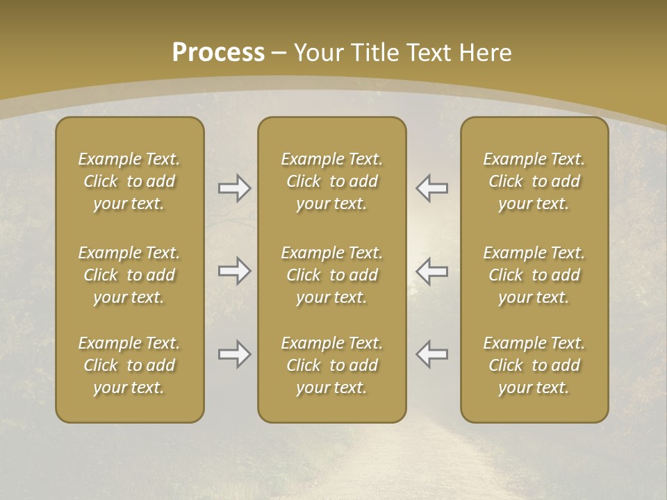 Sunset Background Forest PowerPoint Template