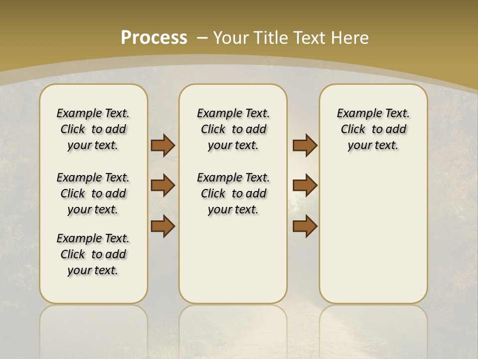 Sunset Background Forest PowerPoint Template
