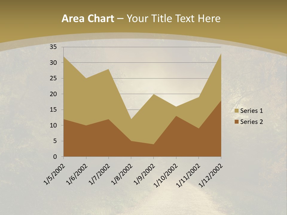 Sunset Background Forest PowerPoint Template