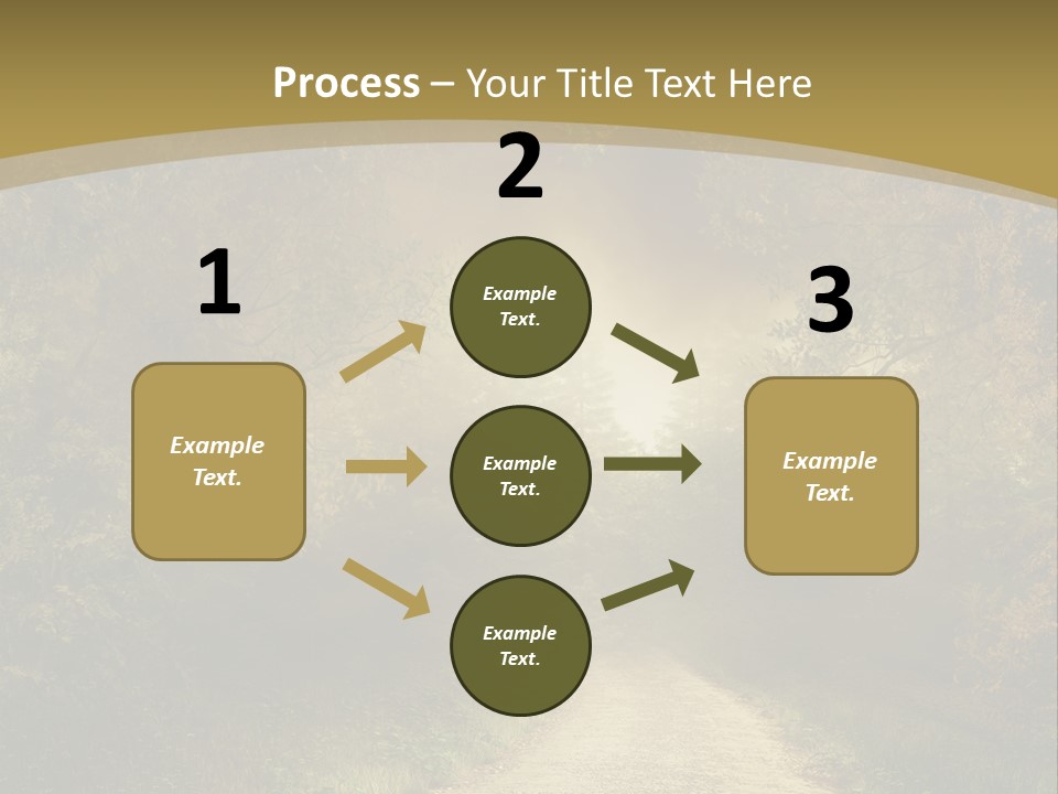 Sunset Background Forest PowerPoint Template