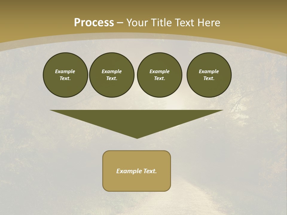 Sunset Background Forest PowerPoint Template