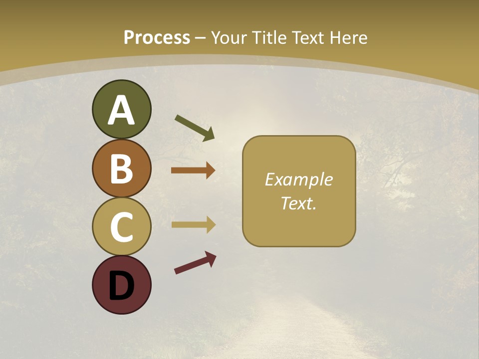 Sunset Background Forest PowerPoint Template