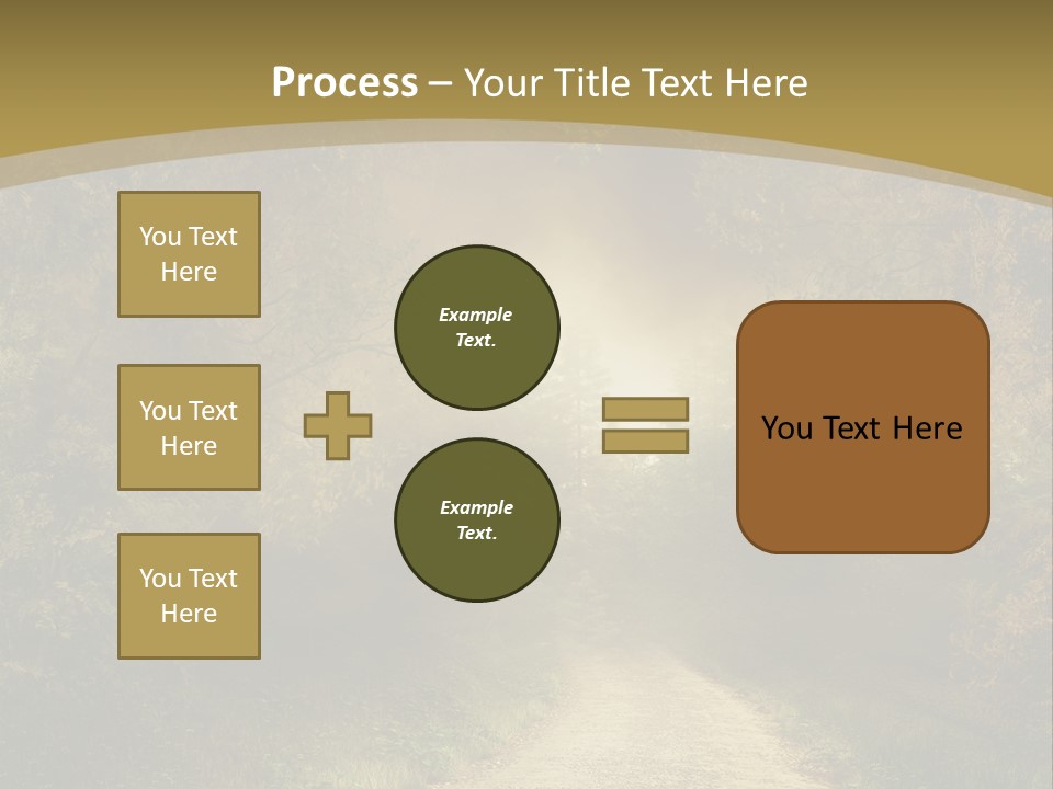 Sunset Background Forest PowerPoint Template