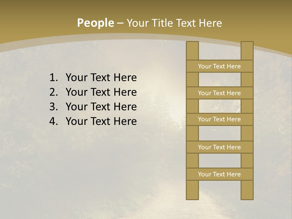 Sunset Background Forest PowerPoint Template