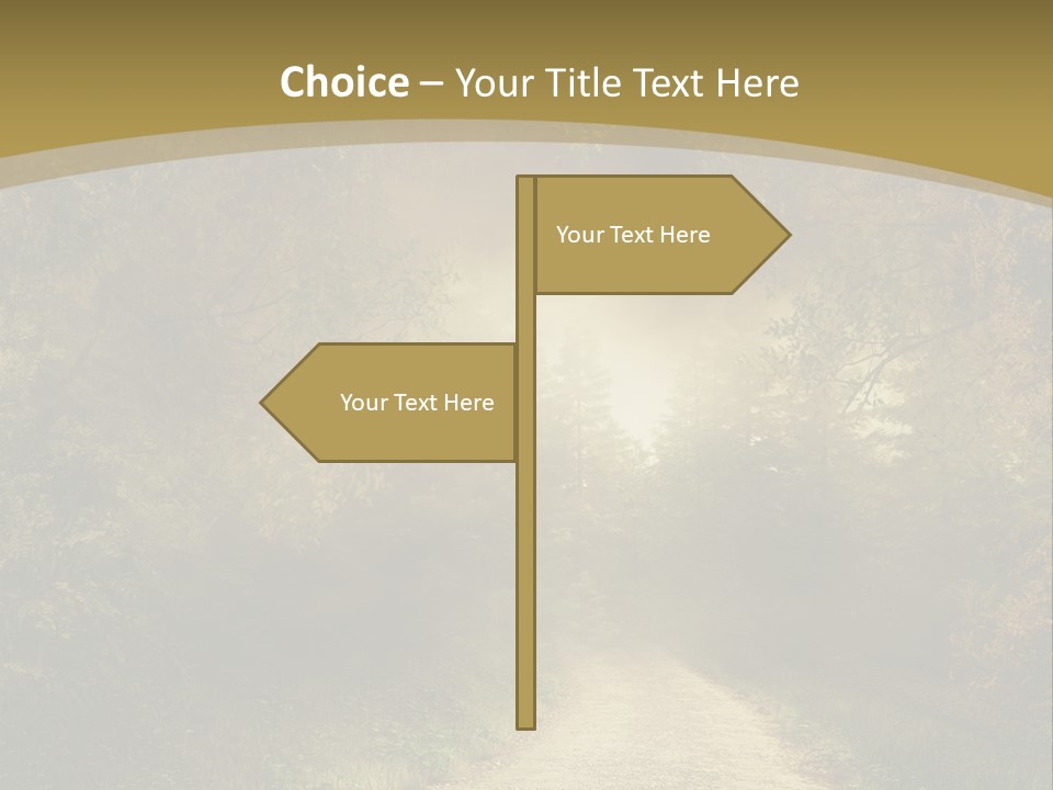 Sunset Background Forest PowerPoint Template