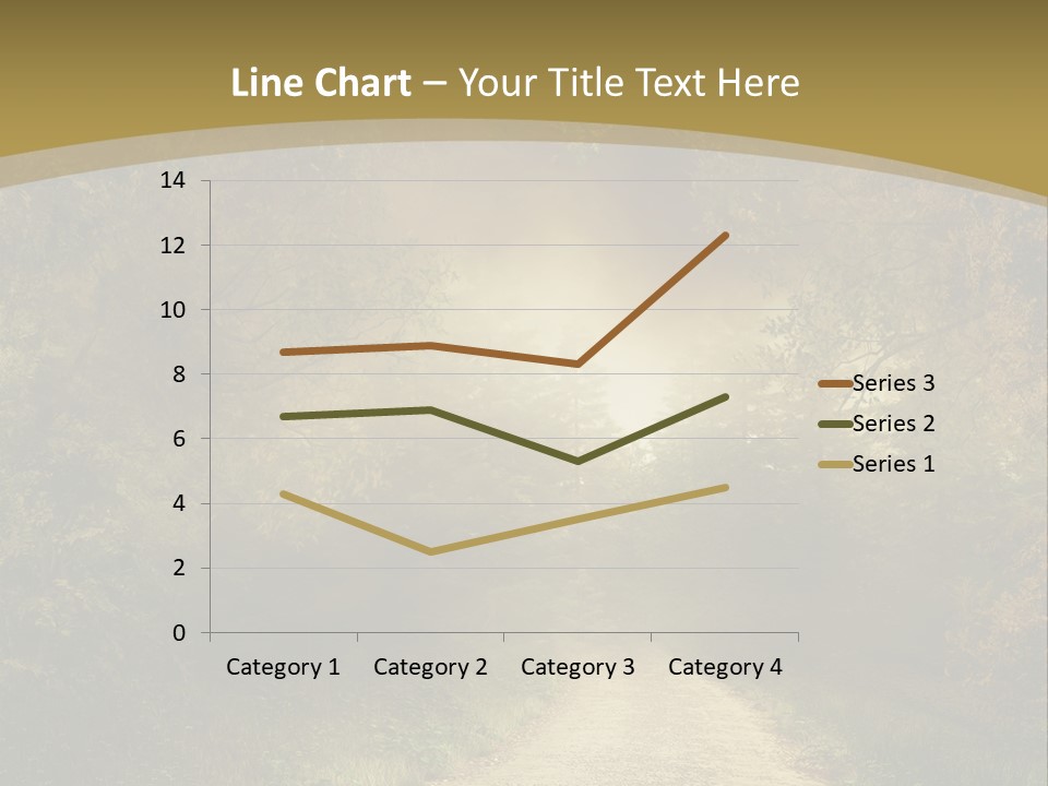 Sunset Background Forest PowerPoint Template
