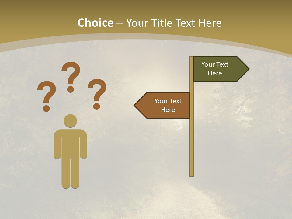 Sunset Background Forest PowerPoint Template
