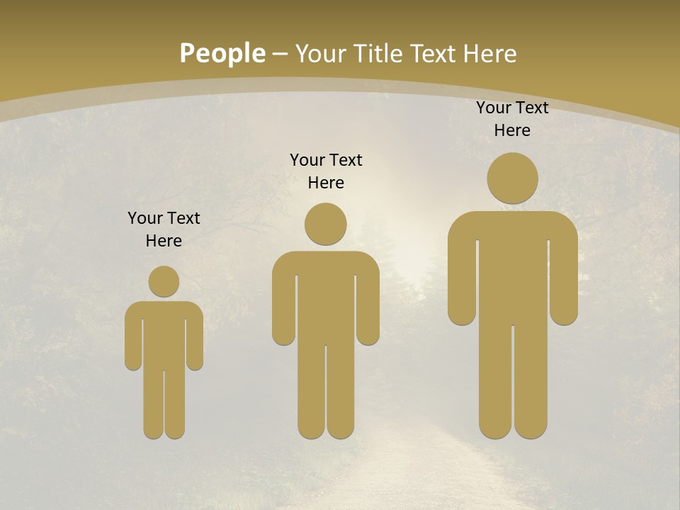 Sunset Background Forest PowerPoint Template