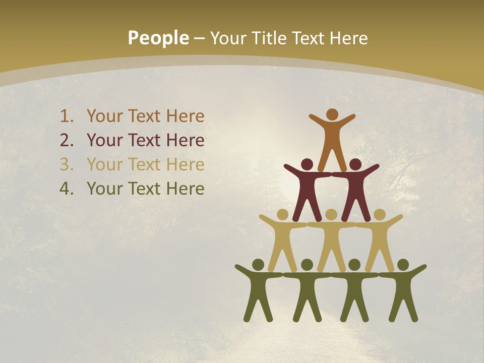 Sunset Background Forest PowerPoint Template