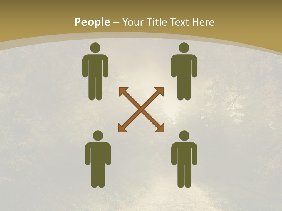 Sunset Background Forest PowerPoint Template