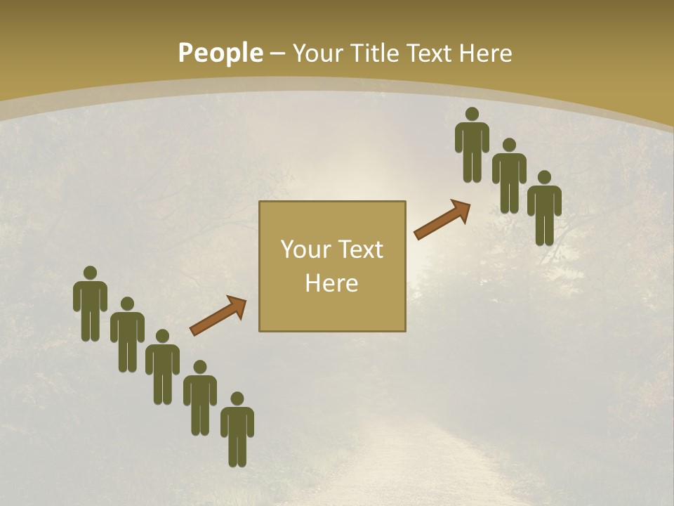 Sunset Background Forest PowerPoint Template