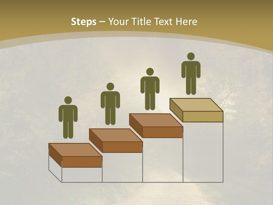 Sunset Background Forest PowerPoint Template