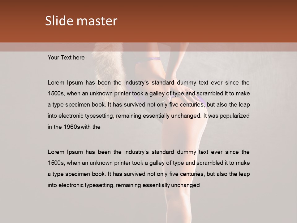 Beautiful Young Babe PowerPoint Template