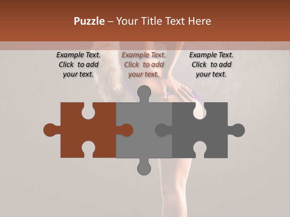 Beautiful Young Babe PowerPoint Template