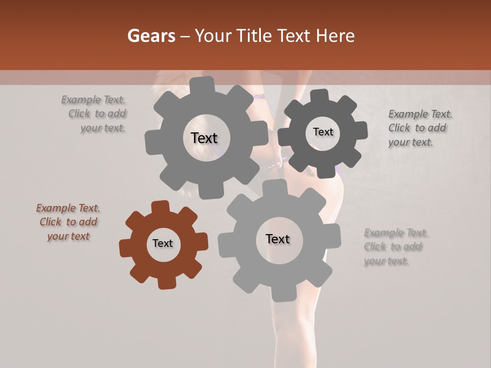 Beautiful Young Babe PowerPoint Template