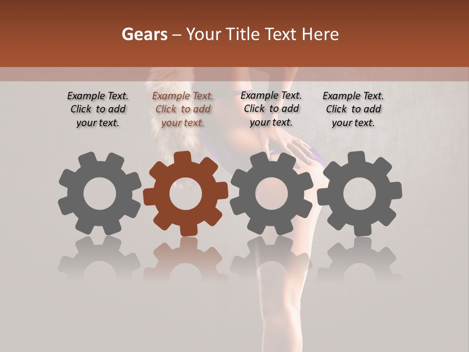 Beautiful Young Babe PowerPoint Template