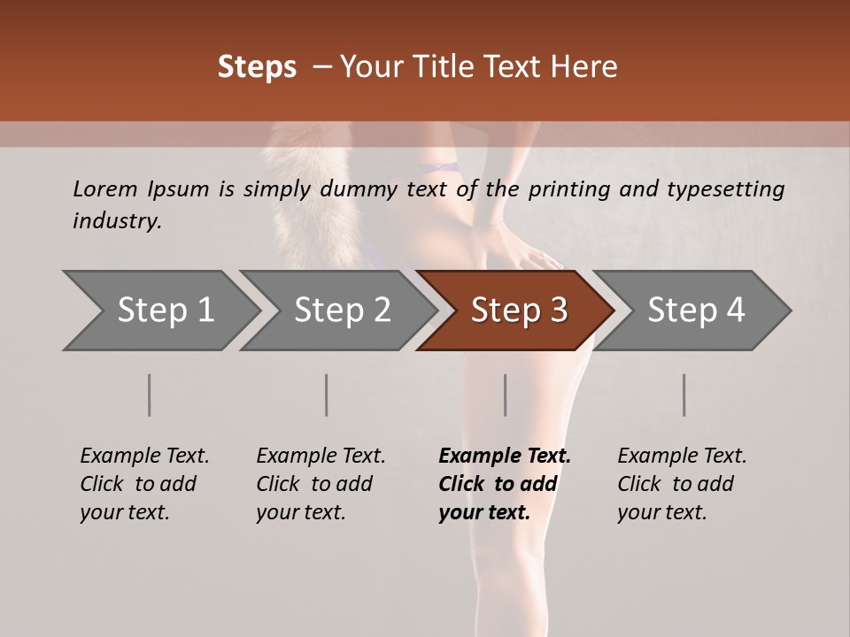 Beautiful Young Babe PowerPoint Template