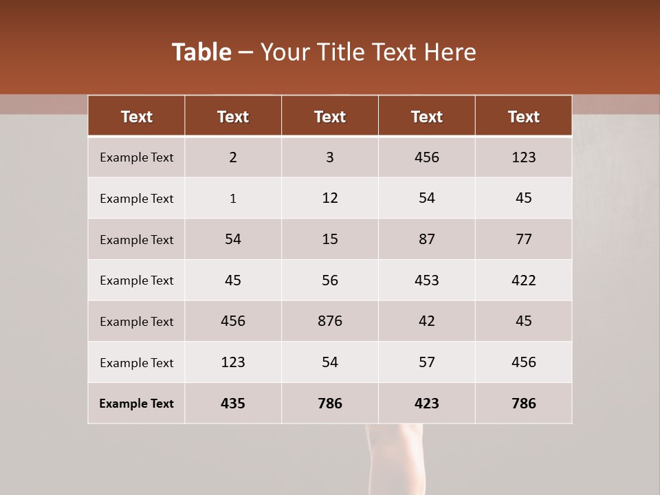 Beautiful Young Babe PowerPoint Template