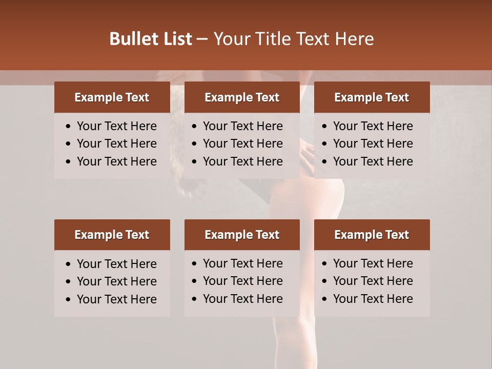 Beautiful Young Babe PowerPoint Template