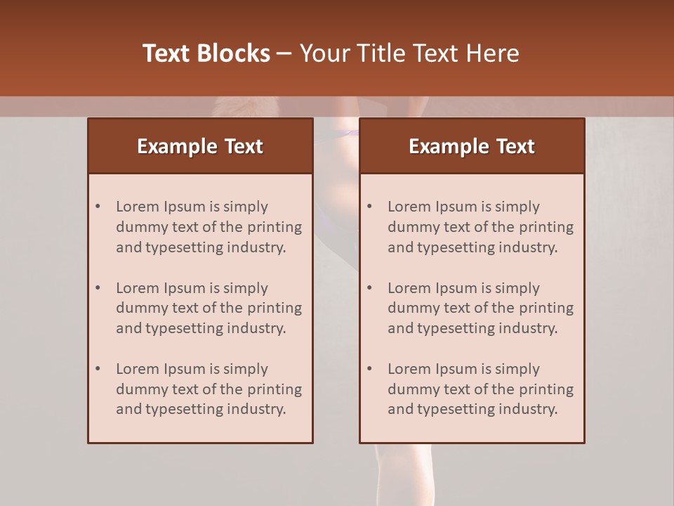 Beautiful Young Babe PowerPoint Template