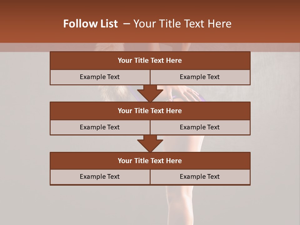 Beautiful Young Babe PowerPoint Template