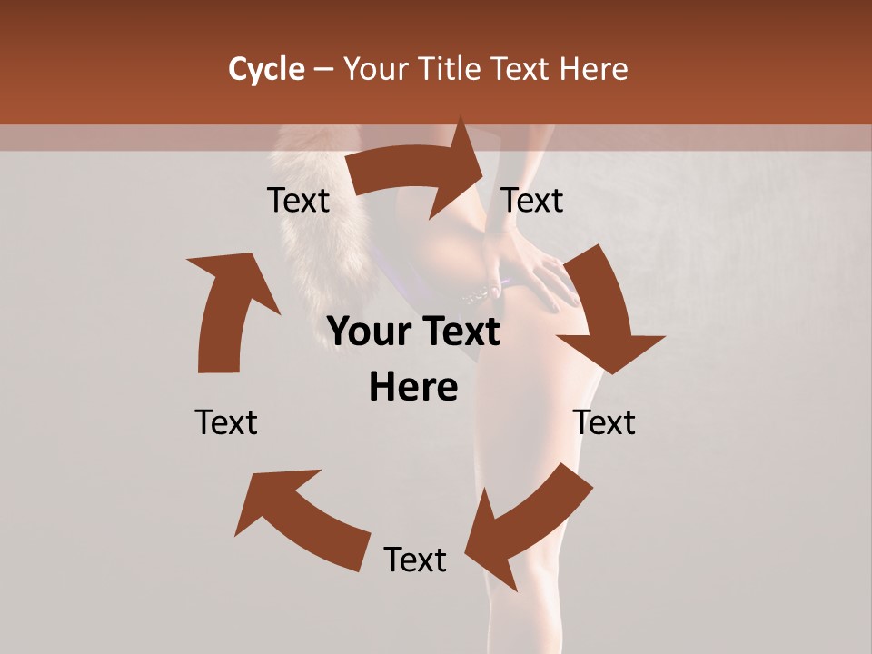 Beautiful Young Babe PowerPoint Template