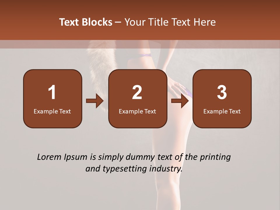 Beautiful Young Babe PowerPoint Template