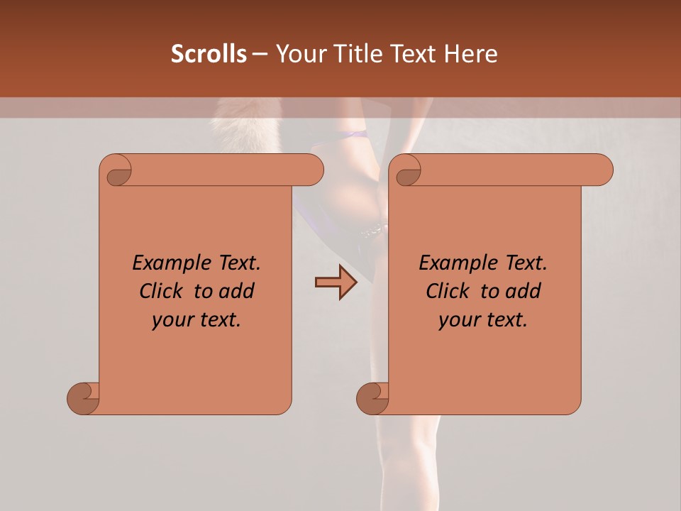 Beautiful Young Babe PowerPoint Template