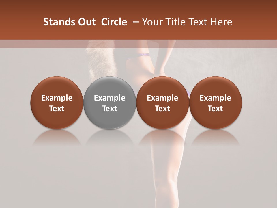 Beautiful Young Babe PowerPoint Template