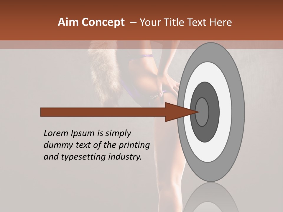 Beautiful Young Babe PowerPoint Template