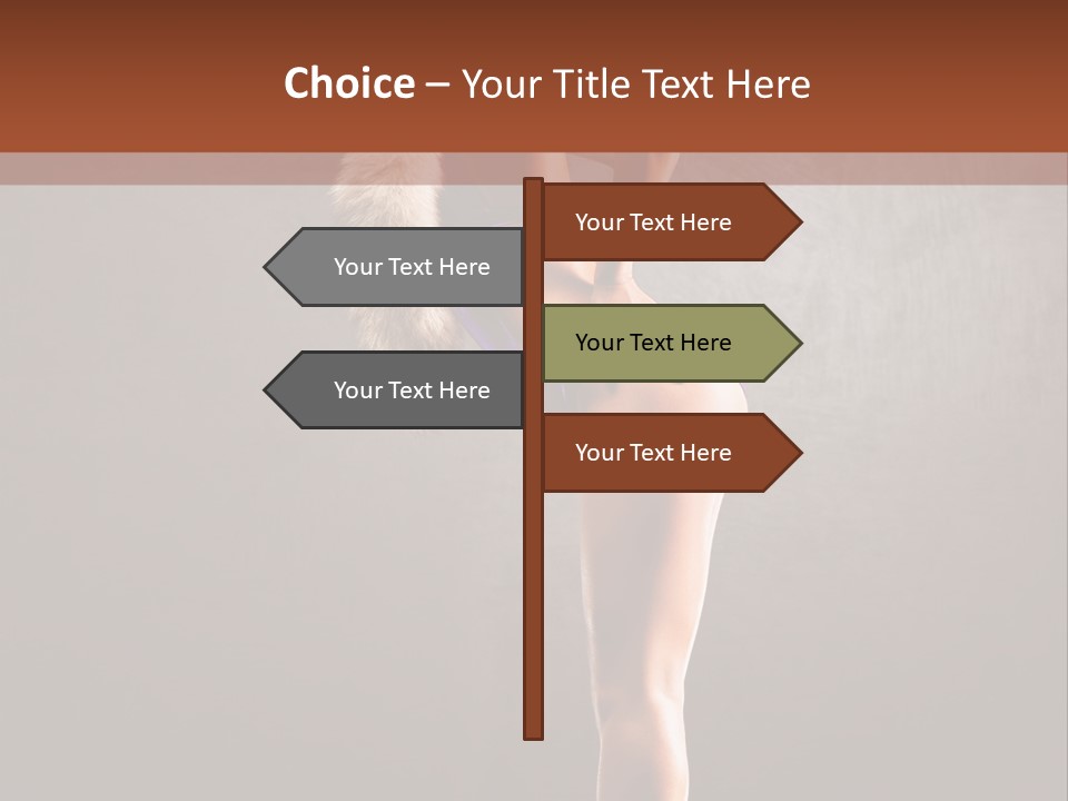 Beautiful Young Babe PowerPoint Template