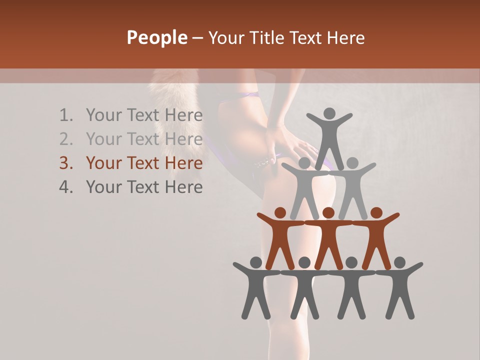 Beautiful Young Babe PowerPoint Template