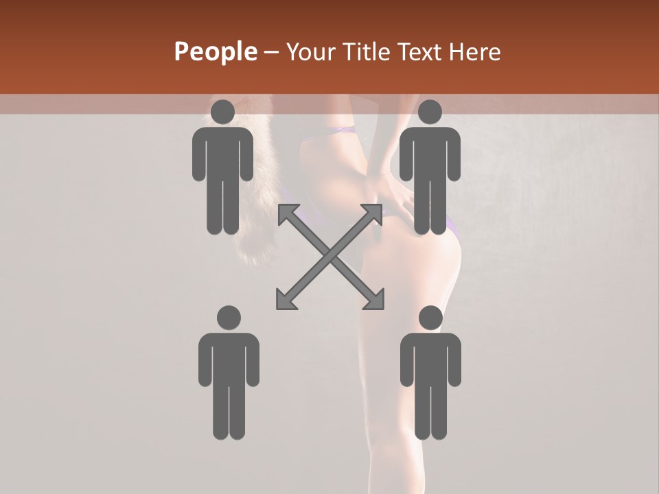 Beautiful Young Babe PowerPoint Template