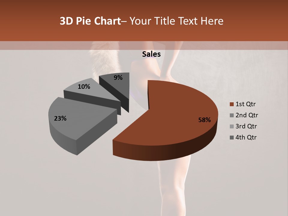 Beautiful Young Babe PowerPoint Template