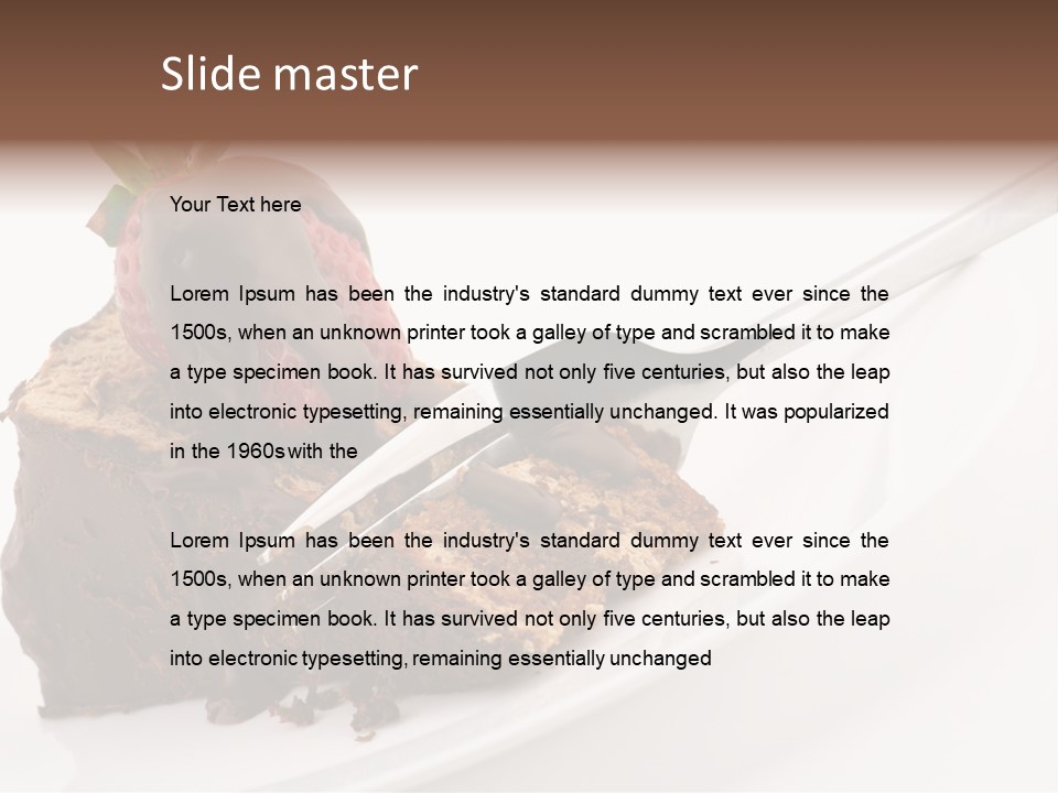 Gourmet White Food PowerPoint Template