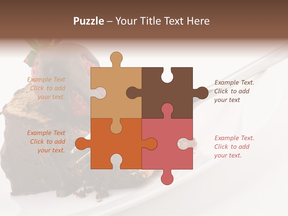 Gourmet White Food PowerPoint Template